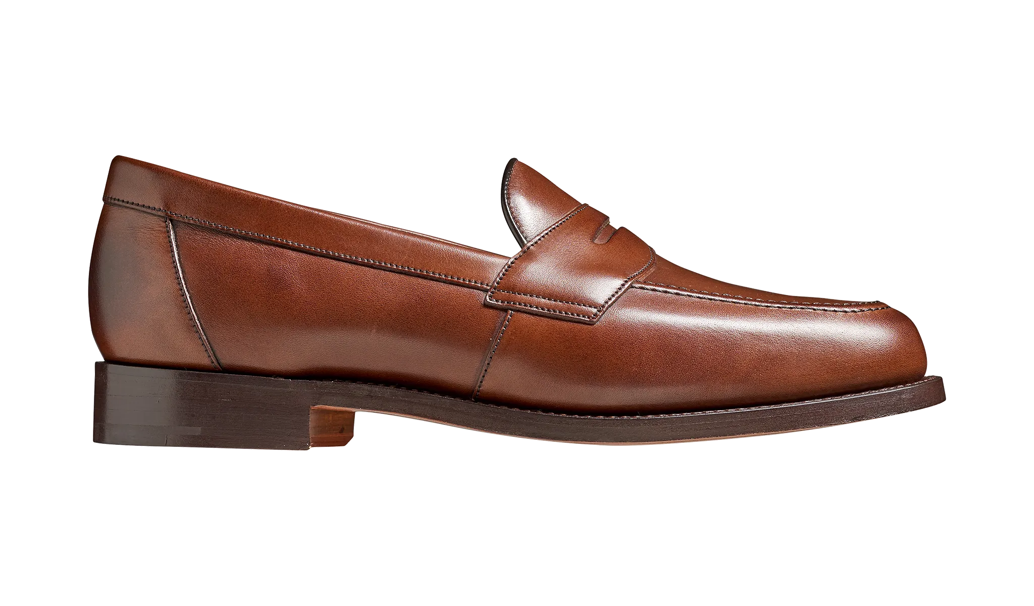 Barker Porthsmouth Traditional American Loafer - Dark Walnut Calf