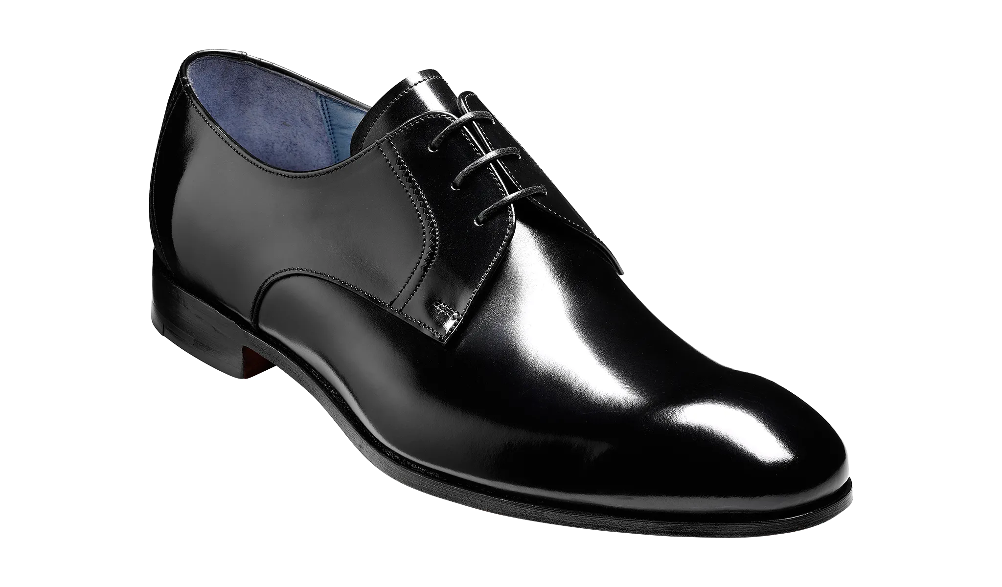 Barker Rutherford Classic Cemented Derby- Black High-Shine