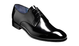 Barker Rutherford Classic Cemented Derby- Black High-Shine