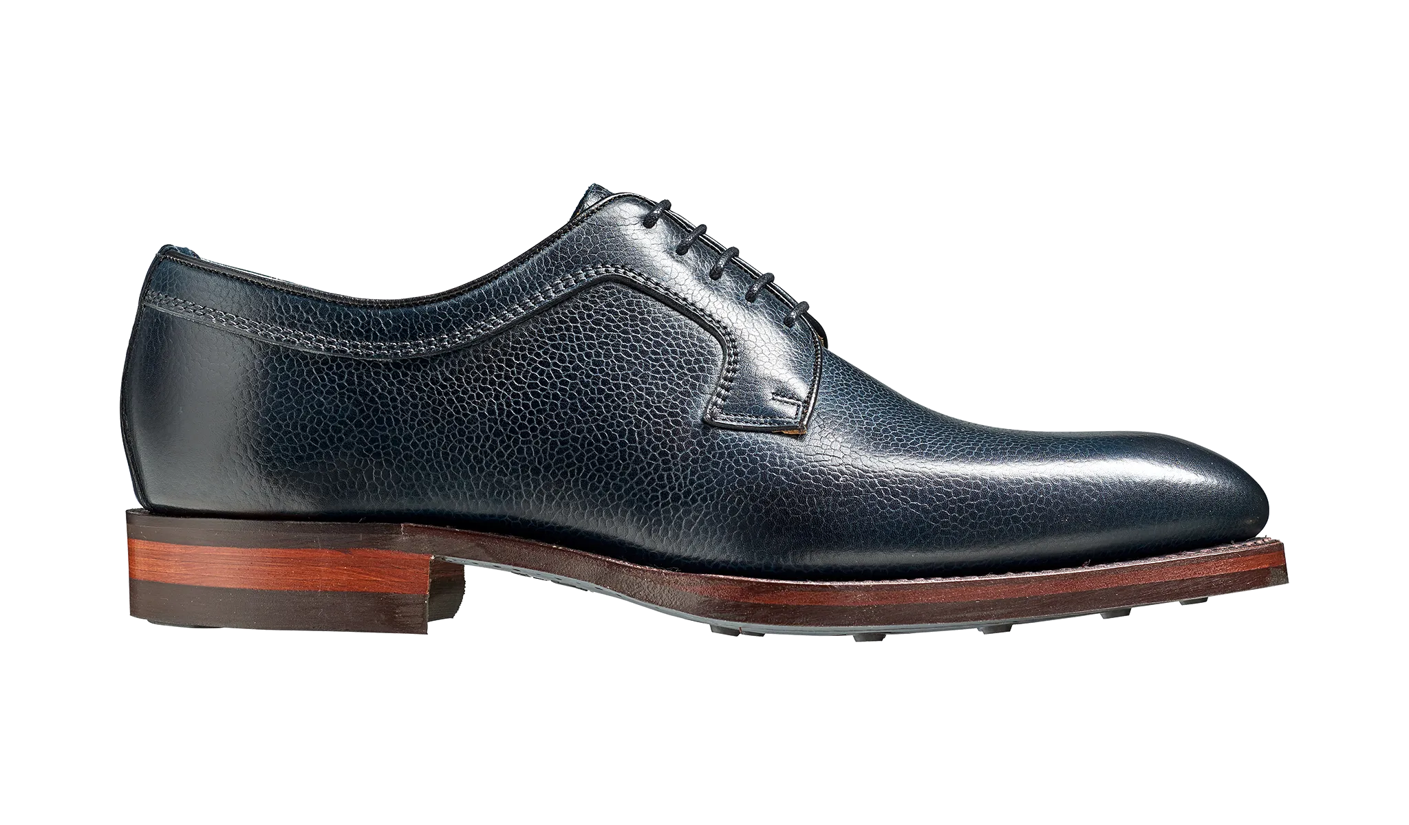 Barker Skye Versatile Derby Shoe - Navy Grain