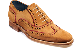 Barker Spencer Oxford Brogue - Terra / Burgundy Suede