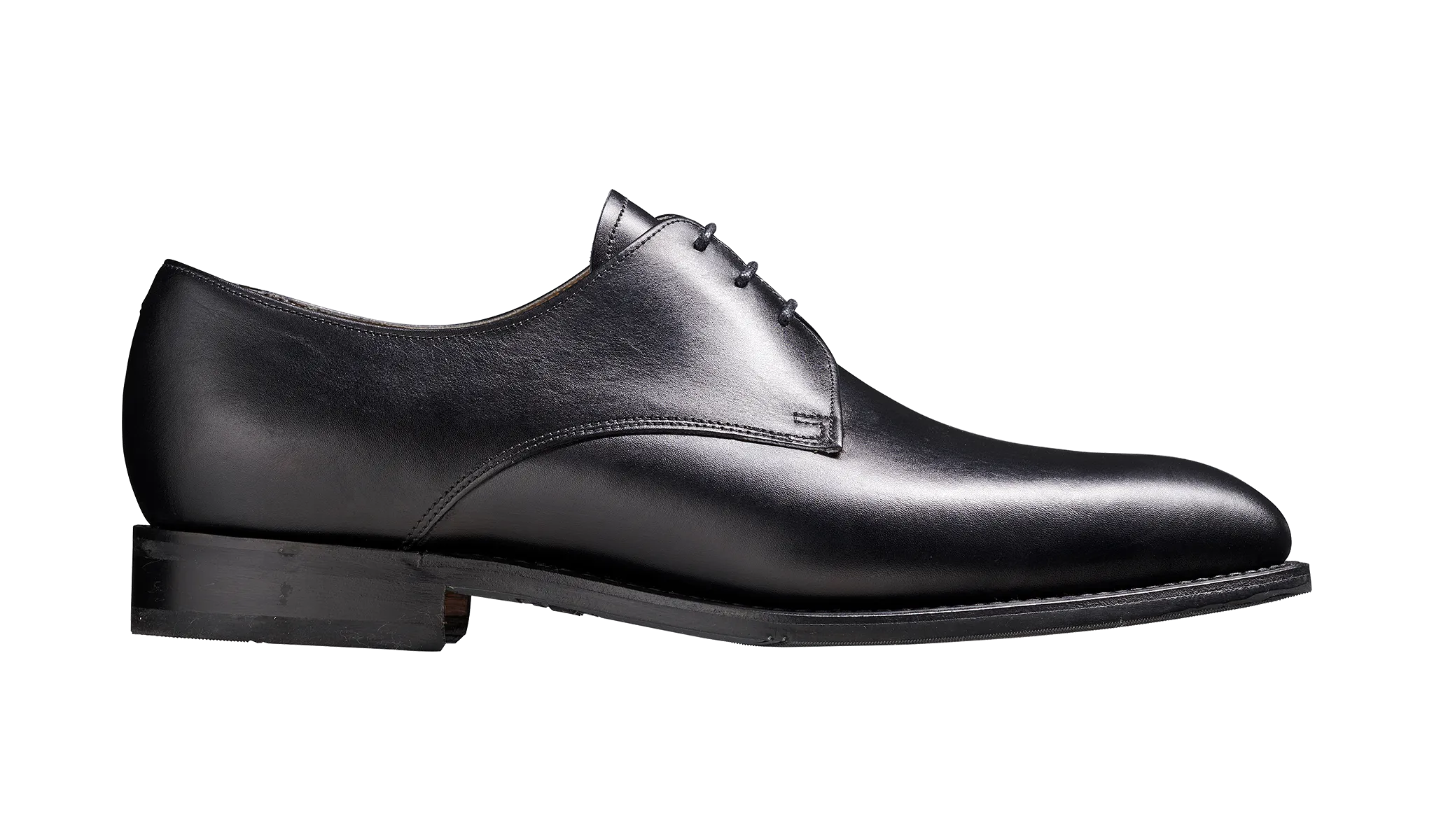 Barker St Austell  Plain fronted Derby Shoe - Black Calf