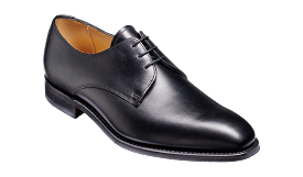 Barker St Austell  Plain fronted Derby Shoe - Black Calf