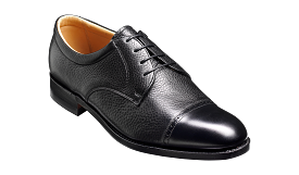 Barker Staines Toe-Cap Shoe -  Black Softie