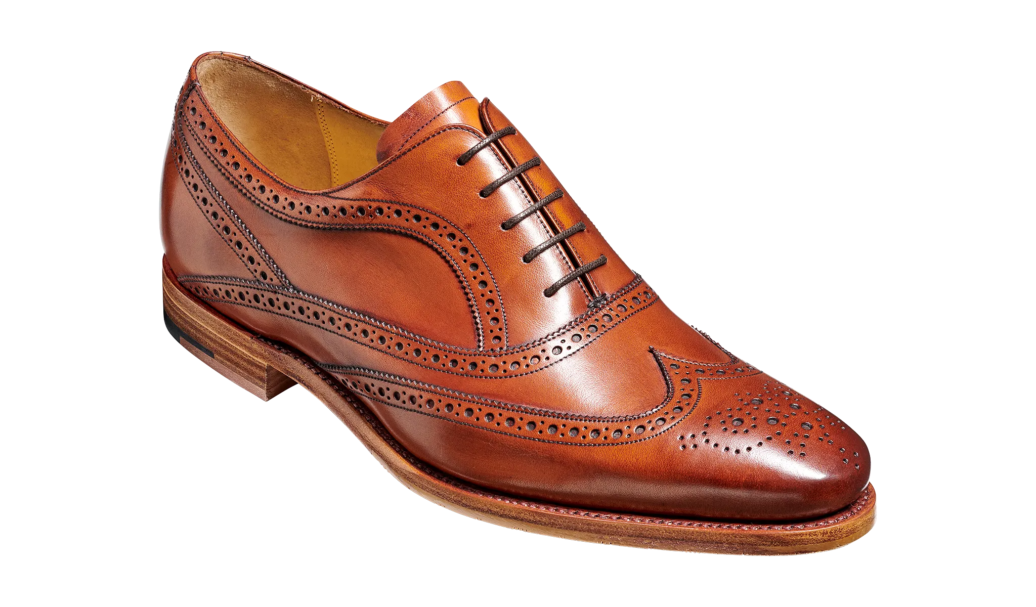 Barker Turing Brogue Shoe - Antique Rosewood