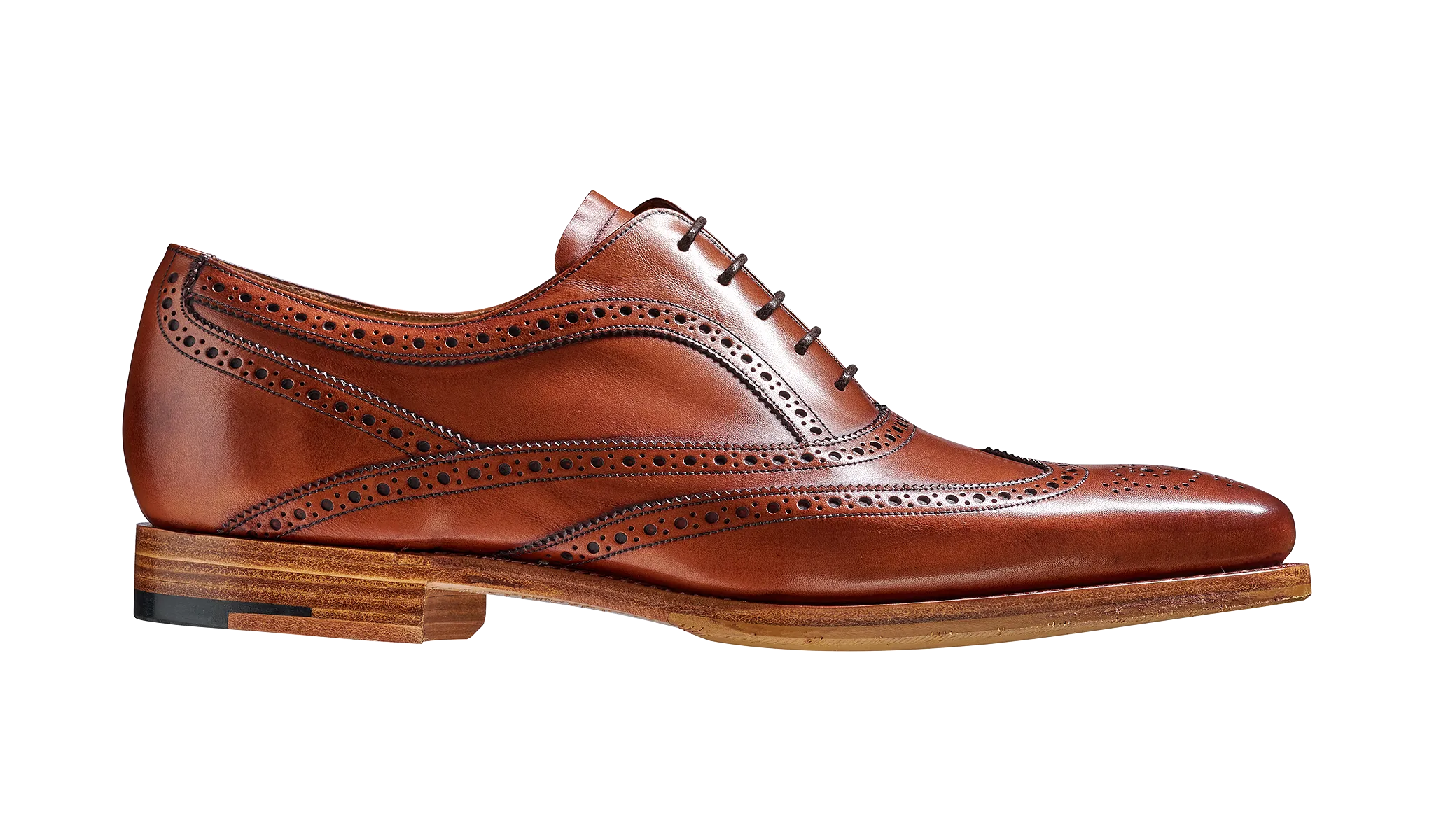 Barker Turing Brogue Shoe - Antique Rosewood