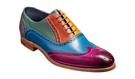 Barker Valiant Full Brogue Oxford Shoe - Multicoloured Hand Painted