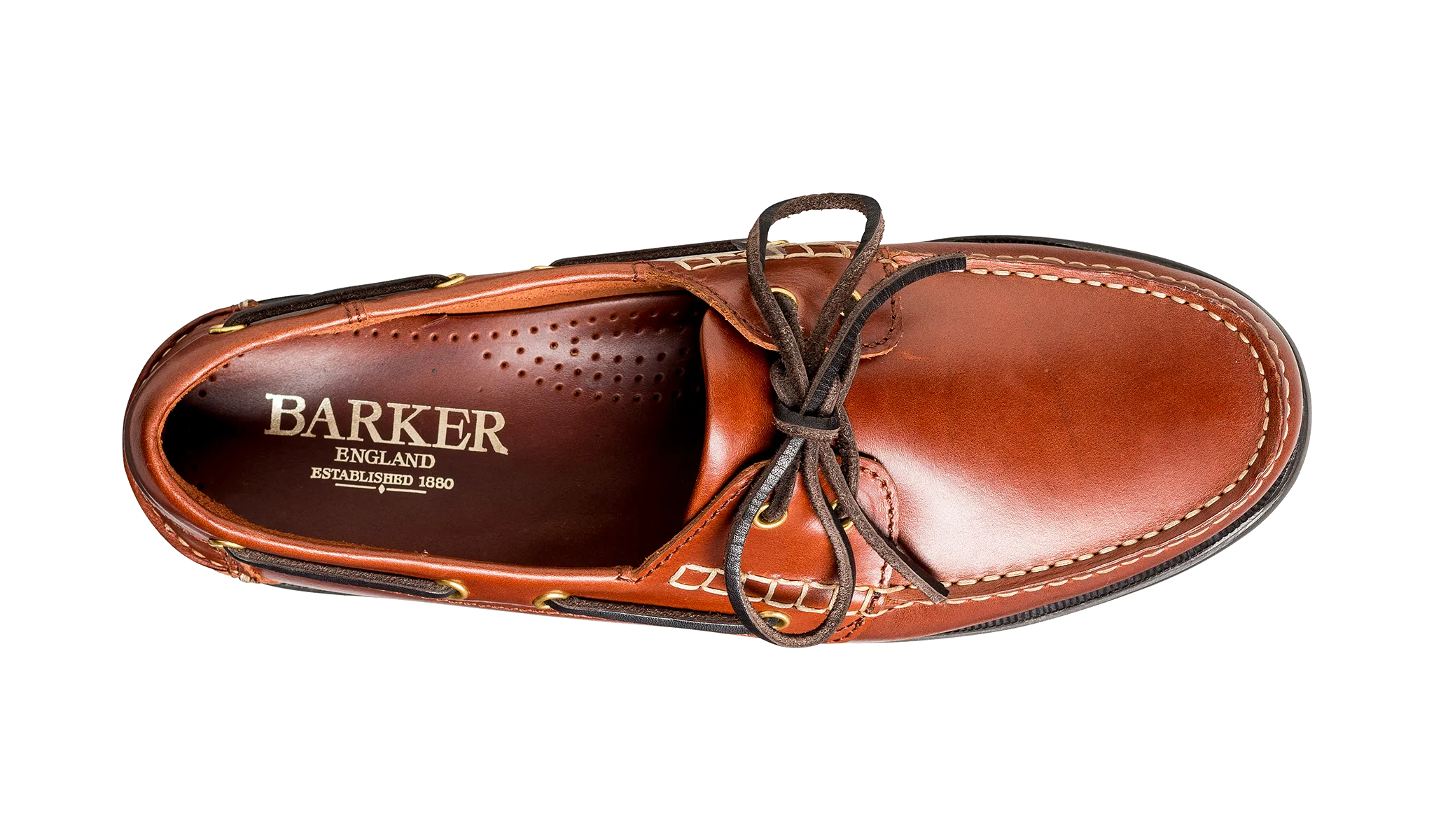 Barker Wallis Moccasin Shoe -  Brown Calf