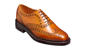 Barker Westfield  Full Brogue Calf Leather Shoe-  Cedar Calf