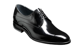 Barker Wickham Plain Fronted Derby - Hi Shine Black