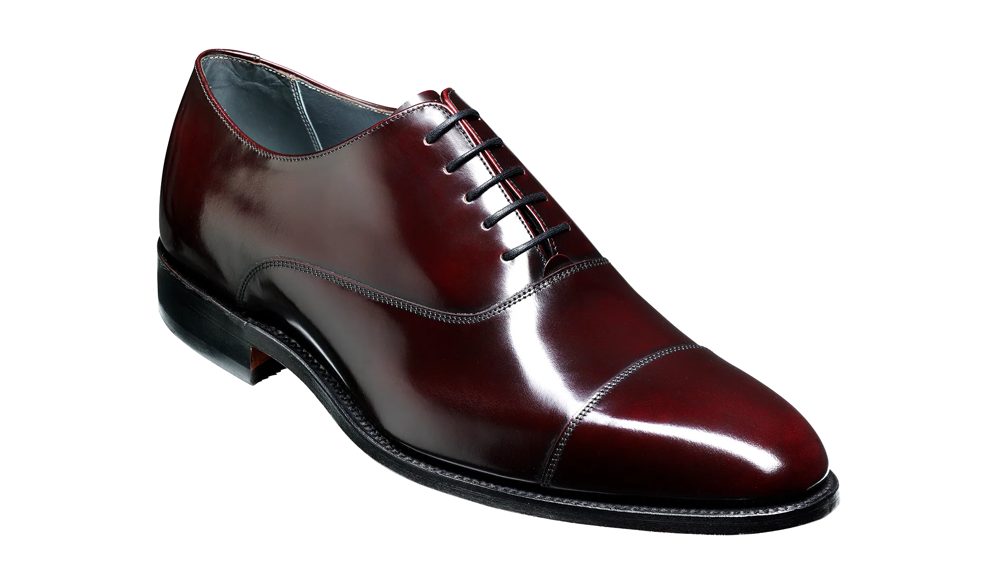 Barker Winsford Oxford Shoe - Hi Shine Burgundy