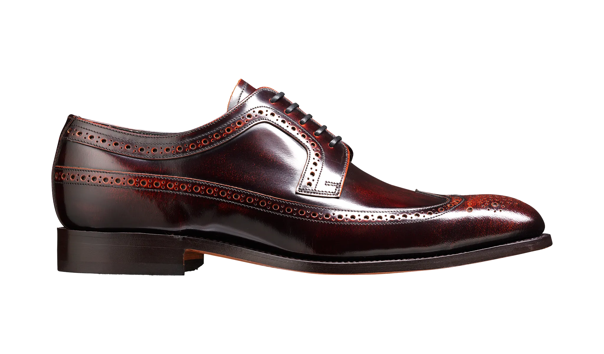 Barker Woodbridge Classic Oxford brogue - Brandy High-Shine