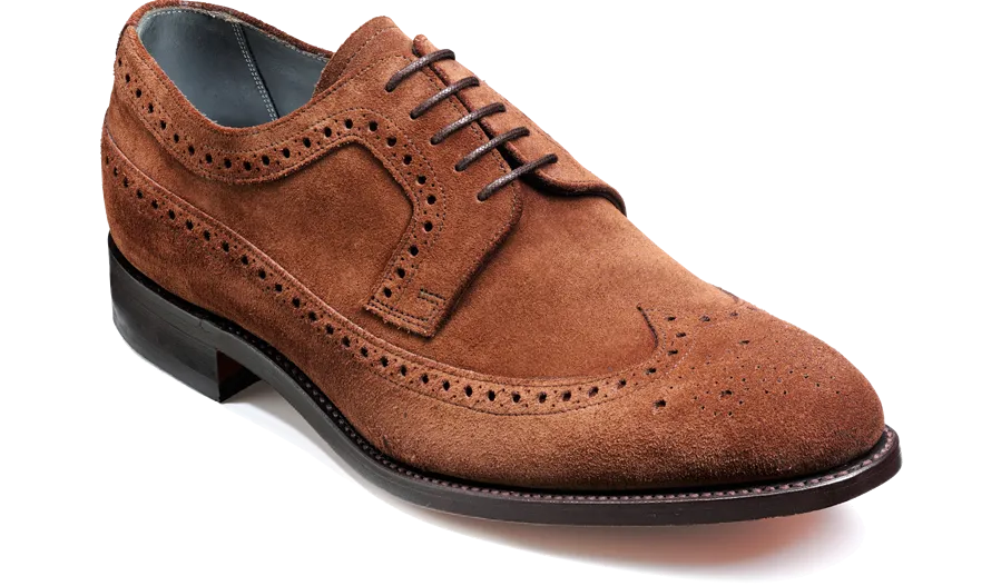 Barker Woodbridge Lace-up Brogue - Castagnia Suede