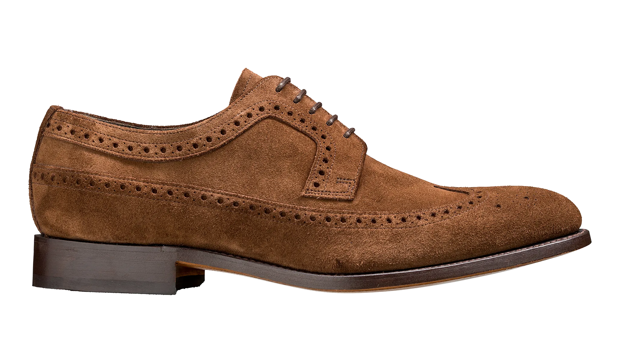 Barker Woodbridge Lace-up Brogue - Castagnia Suede