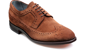 Barker Woodbridge Lace-up Brogue - Castagnia Suede