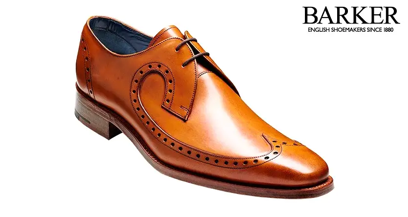 Barker Woody Derby Lace-up - Cedar Calf