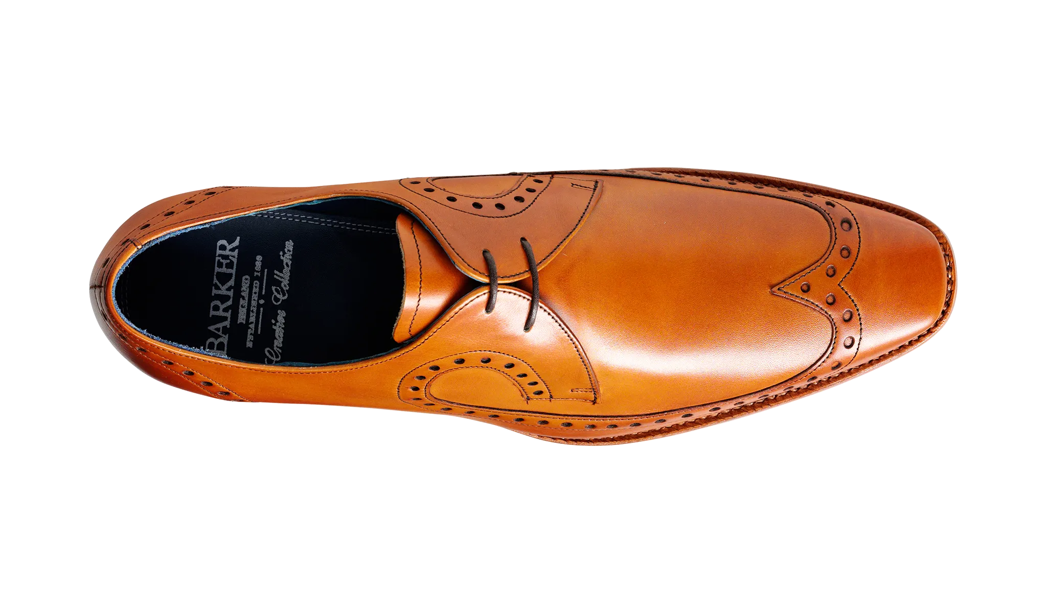 Barker Woody Long-wing  Brogue Derby - Cedar Calf