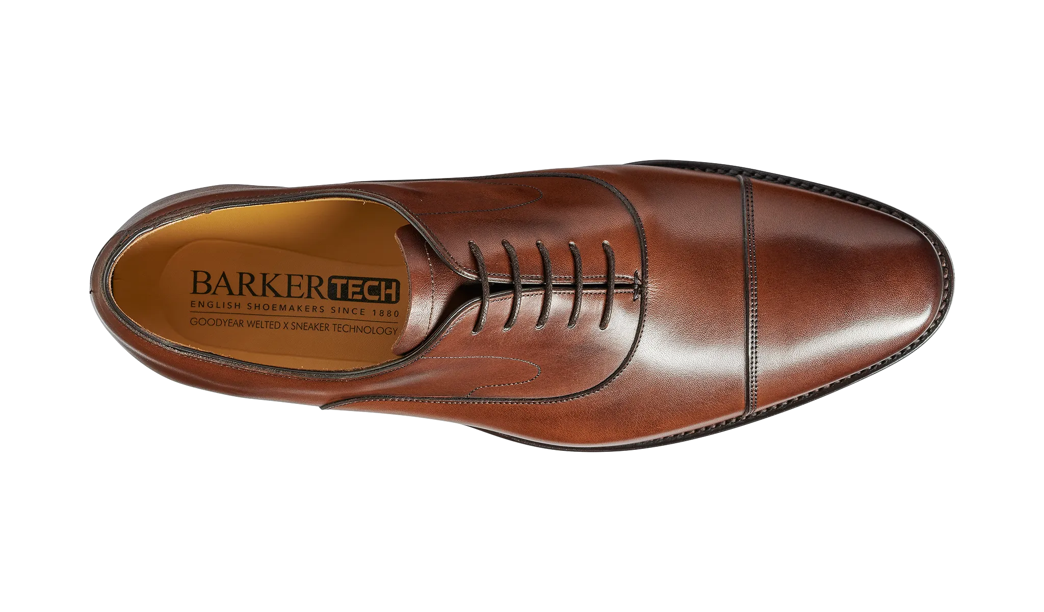 Barker Wright Derby Shoe -  Walnut Calf