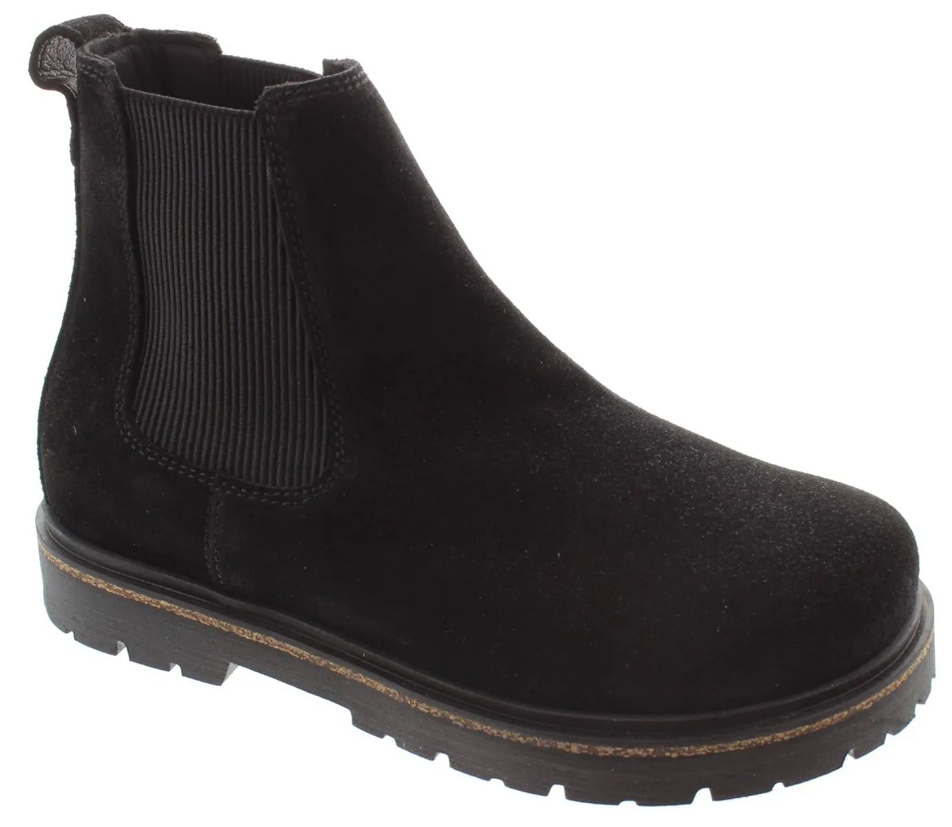 BIRKENSTOCK Ladies Highwood Chelsea Boots In Black Suede