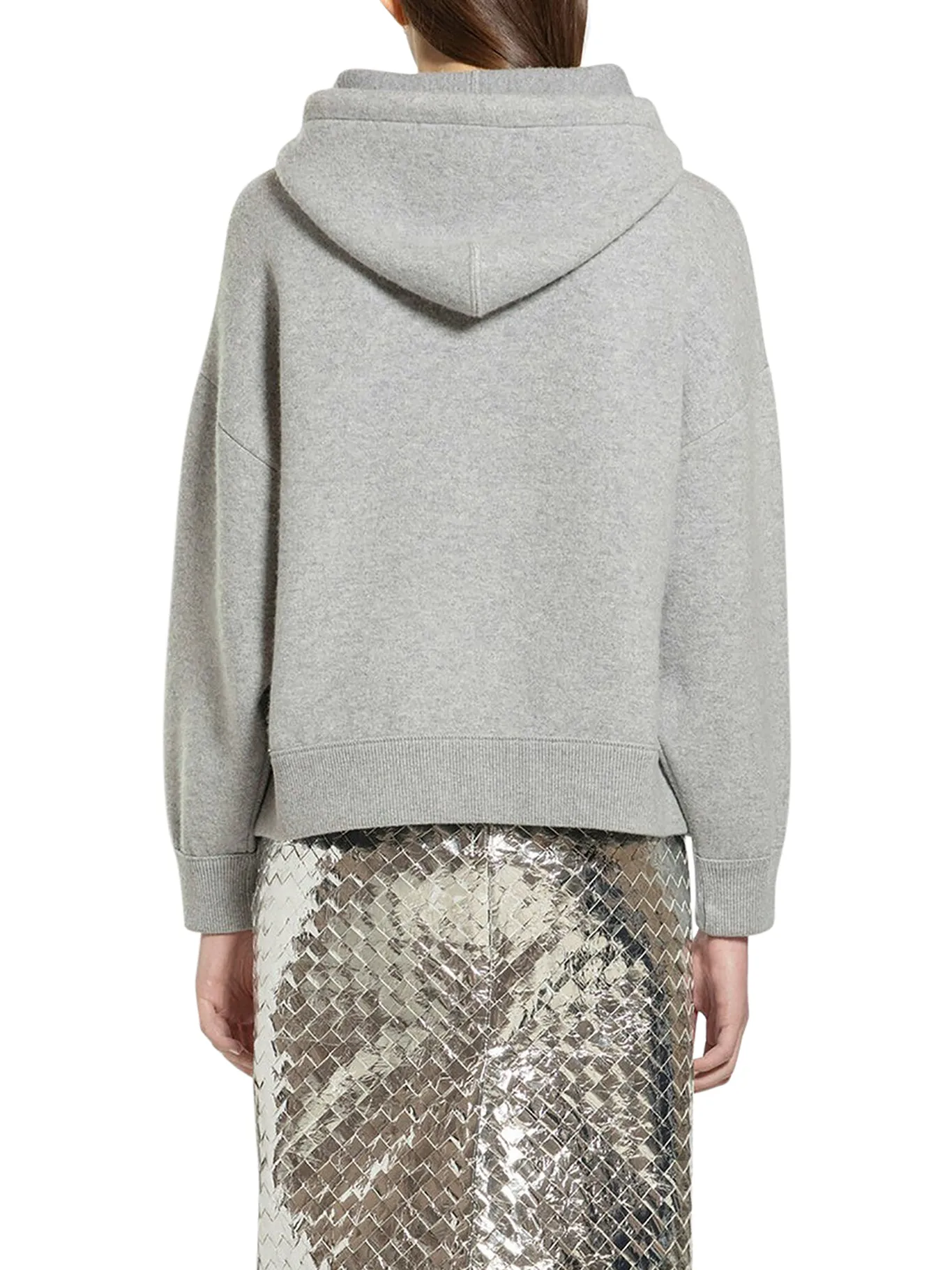 Bottega veneta women`s grey hoodie