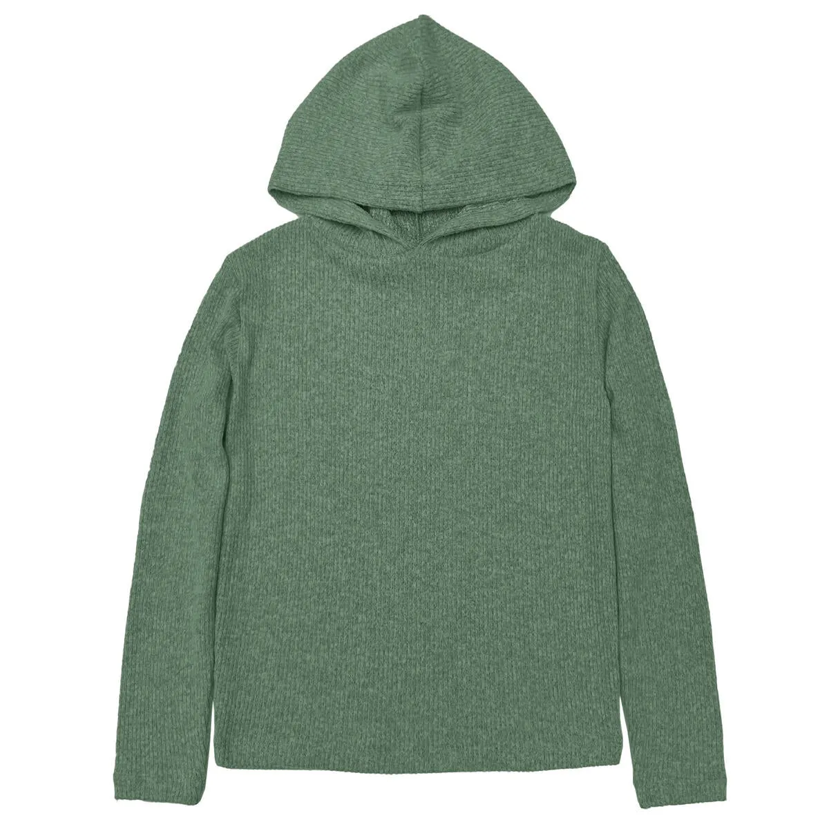 brushed Ribbed Hacci Hoodie (7-14)