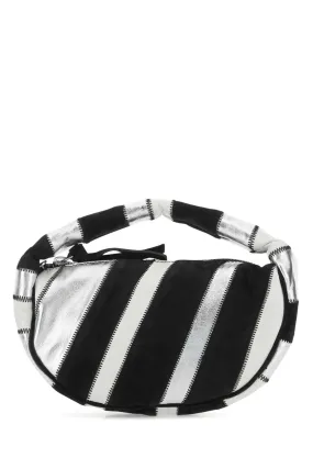 By Far Striped Zip-Up Tote Bag