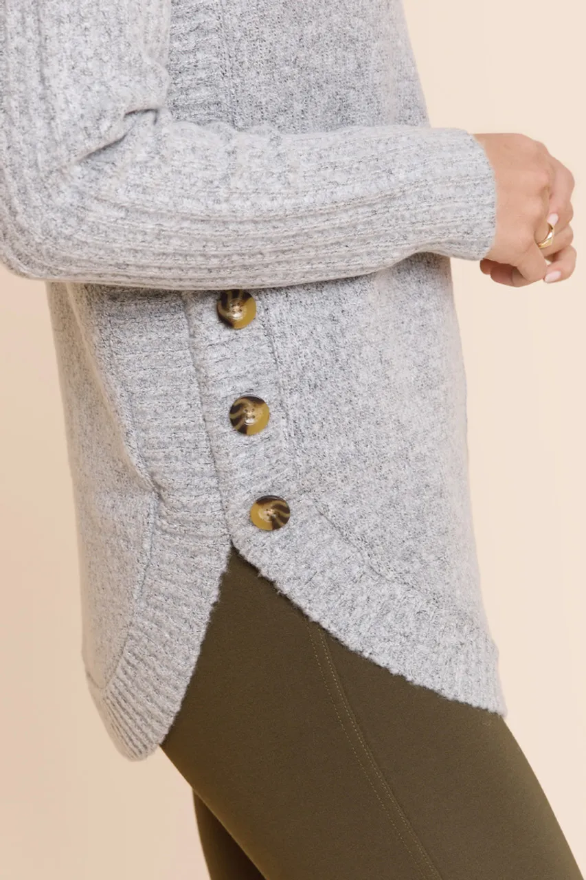 Carly Side Button Sweater