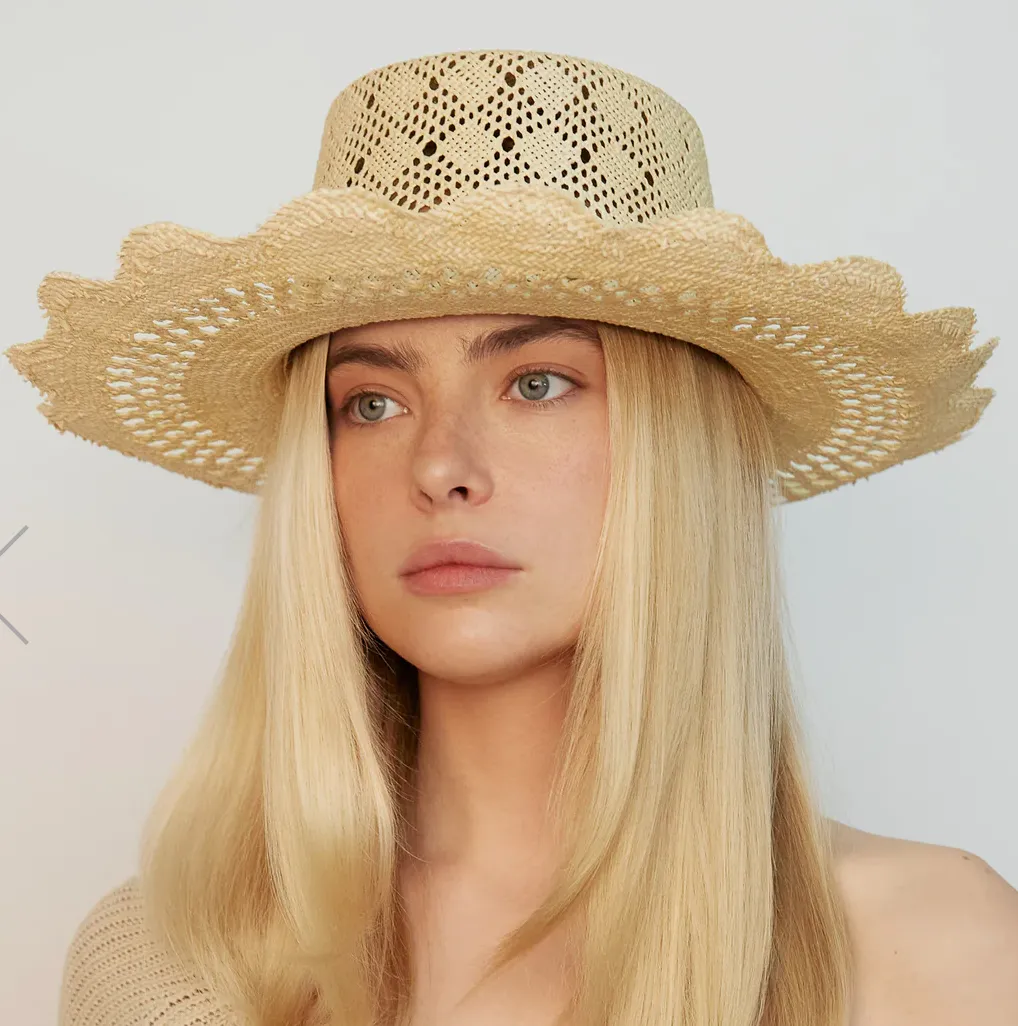 Cut Out-Detail Straw Hat