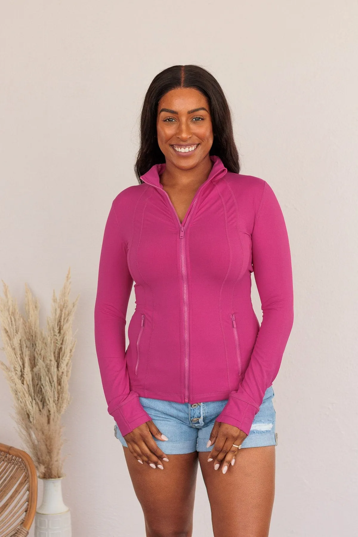 Daily Walks Athleisure Jacket- Raspberry