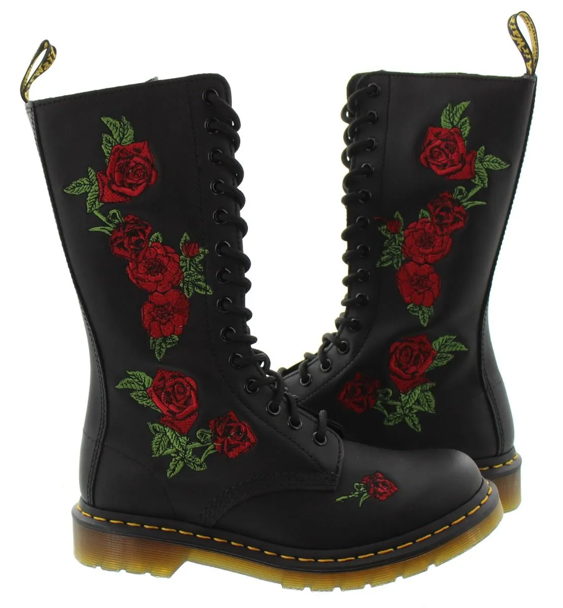 DR MARTENS Ladies 1914 Vonda Calf Boots In Black