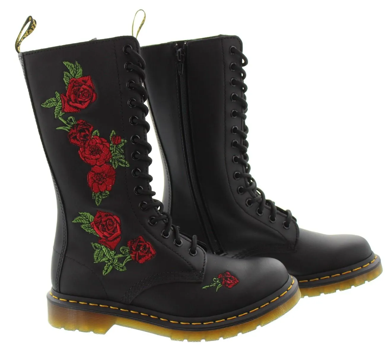 DR MARTENS Ladies 1914 Vonda Calf Boots In Black