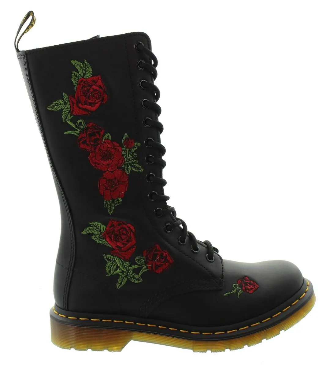 DR MARTENS Ladies 1914 Vonda Calf Boots In Black