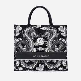 Dragon Large Canvas Tote Bag