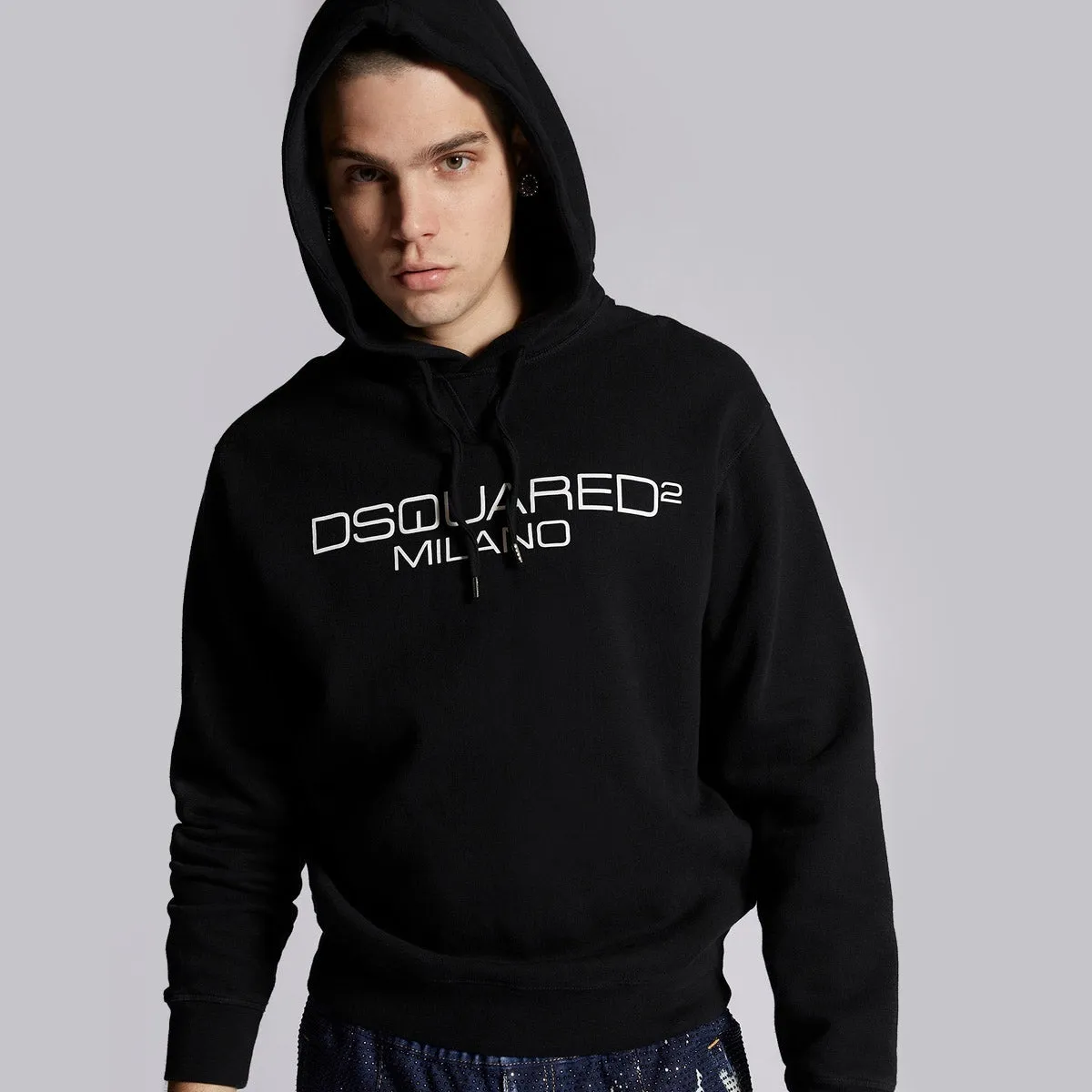 DSQUARED2 - D2 Milano Hoodie in Black