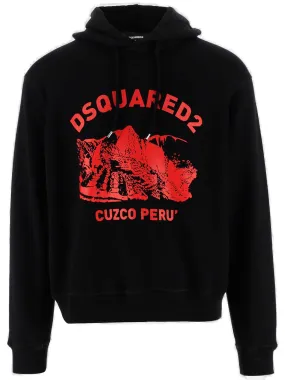 Dsquared2 Logo Printed Long Sleeved Hoodie