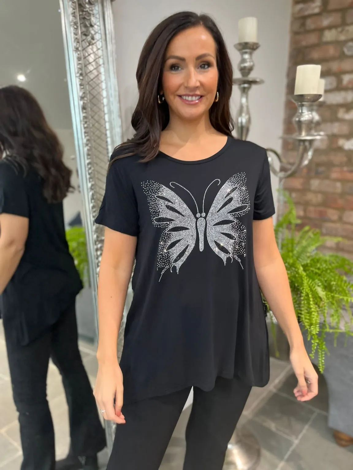 Embellished Butterfly Tee Amabel