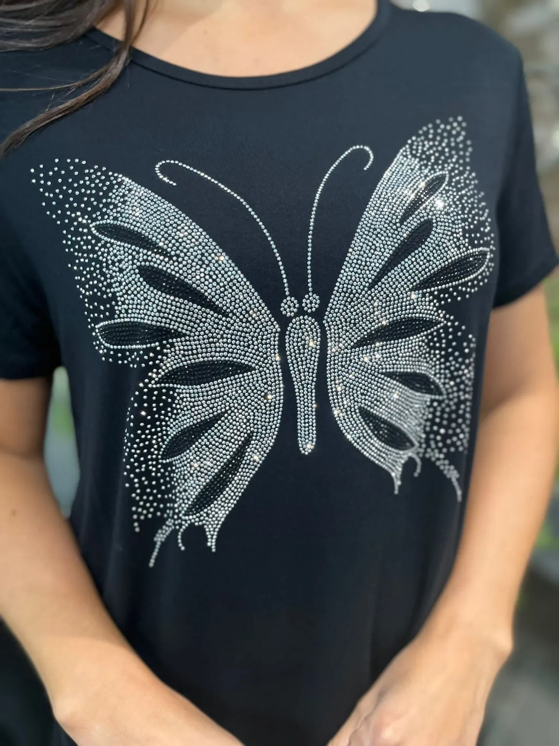 Embellished Butterfly Tee Amabel