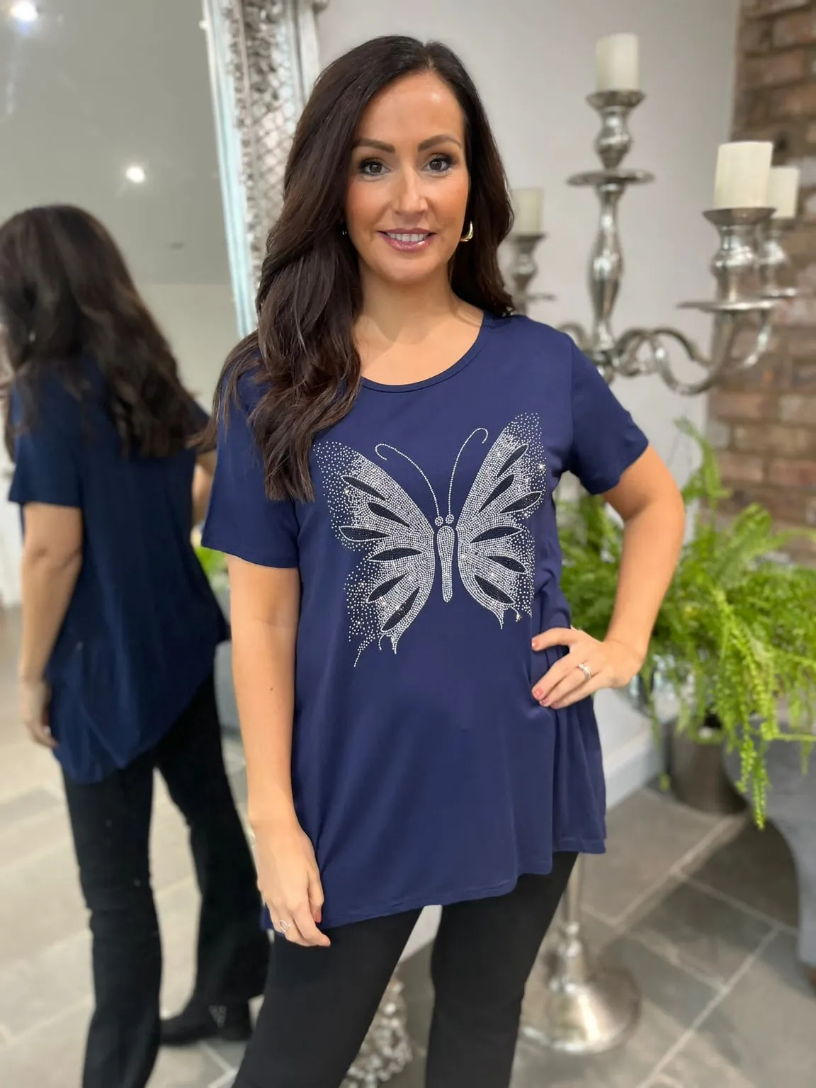 Embellished Butterfly Tee Amabel