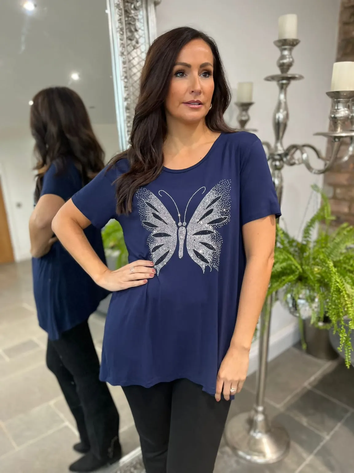 Embellished Butterfly Tee Amabel