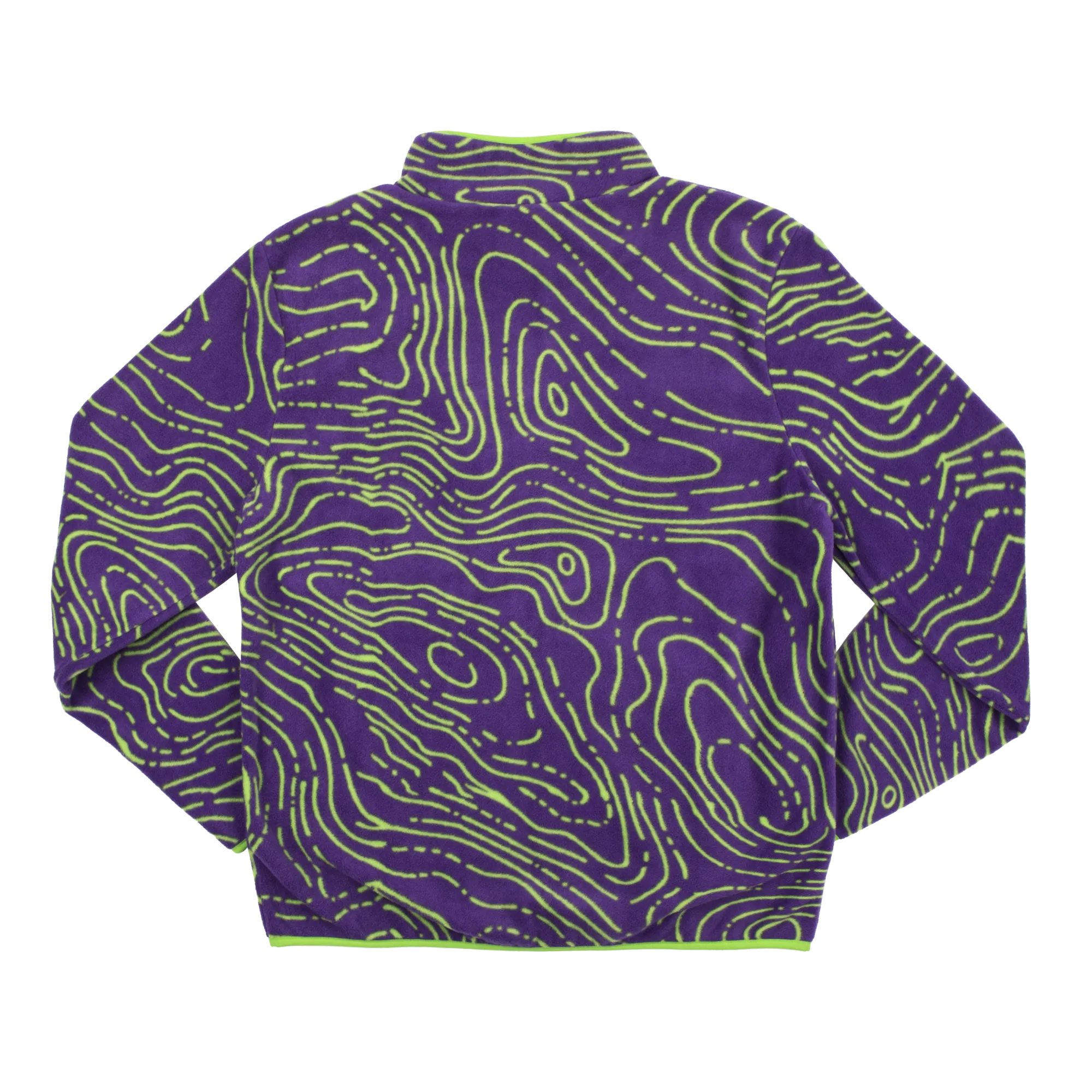 Eva Unit-01 Topography Pattern Purple Polar Fleece