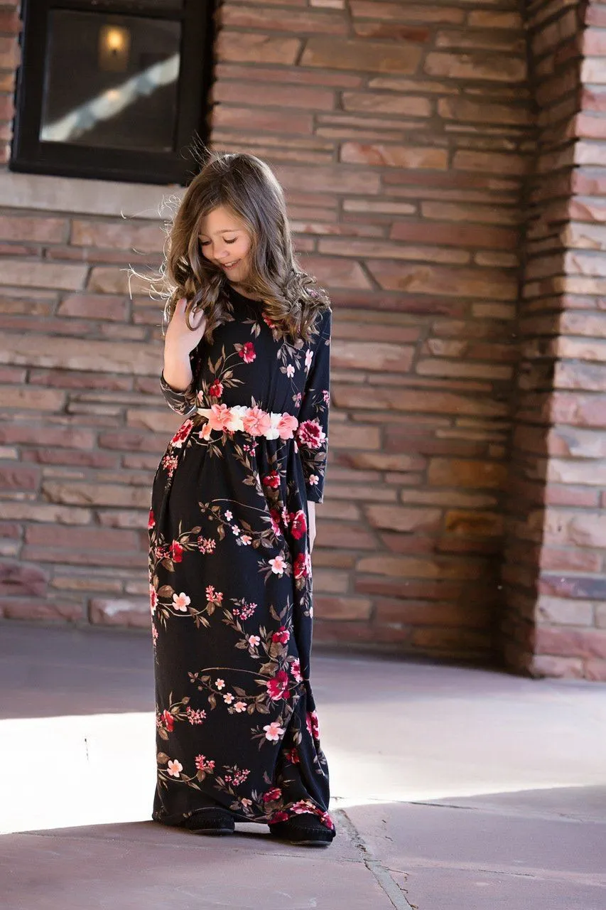 Floral Maxi Dress Matching Outfit