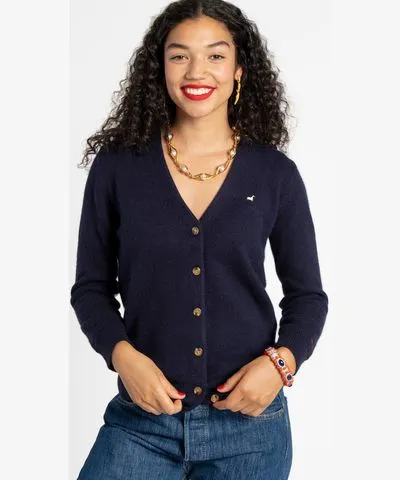 Frances Valentine Collegiate Sweater Navy