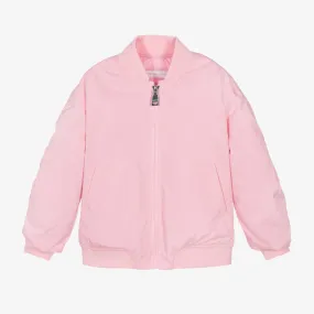 Girls Pink Bomber Jacket