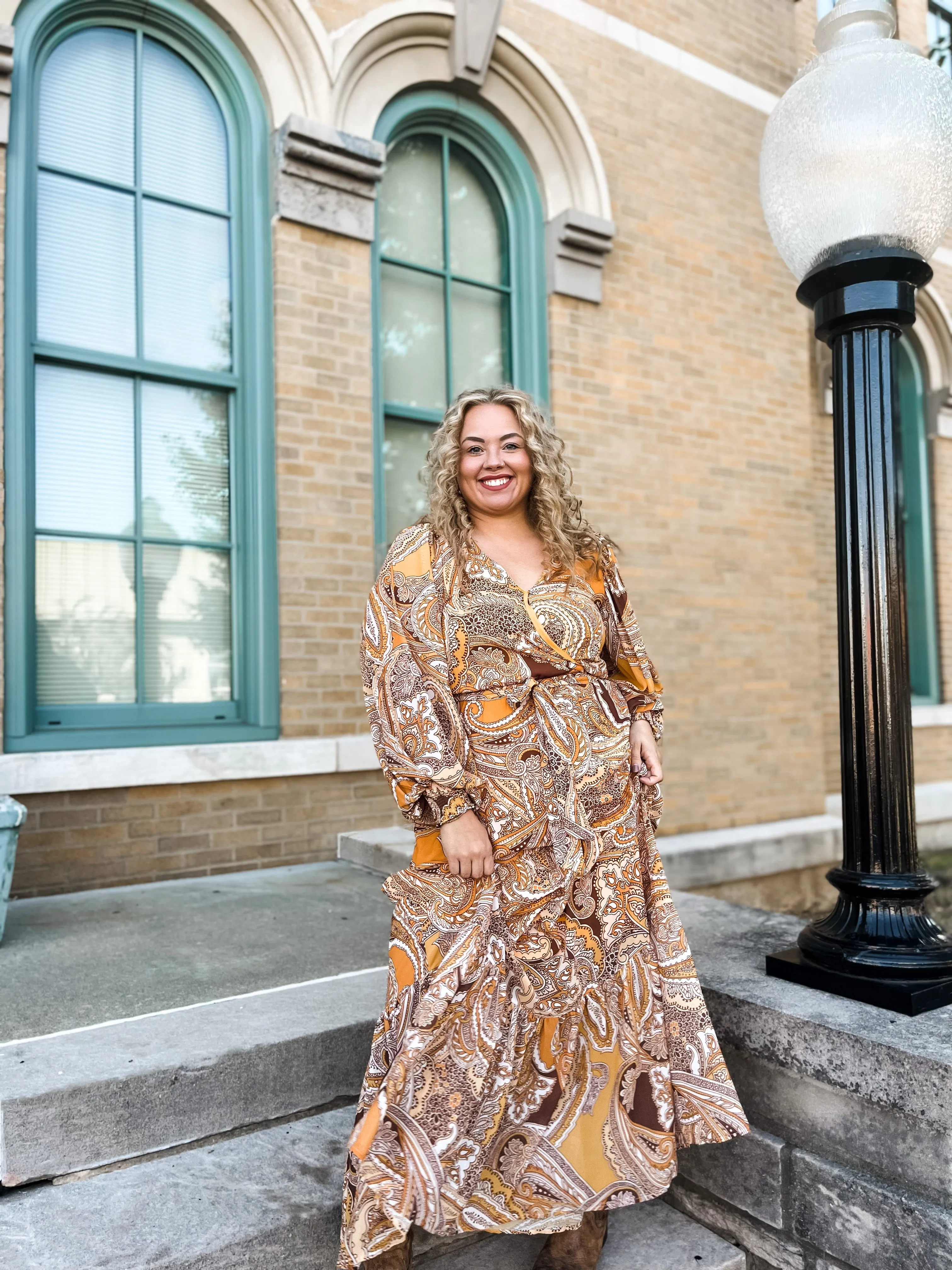 Glamorous In Gold Maxi Dress