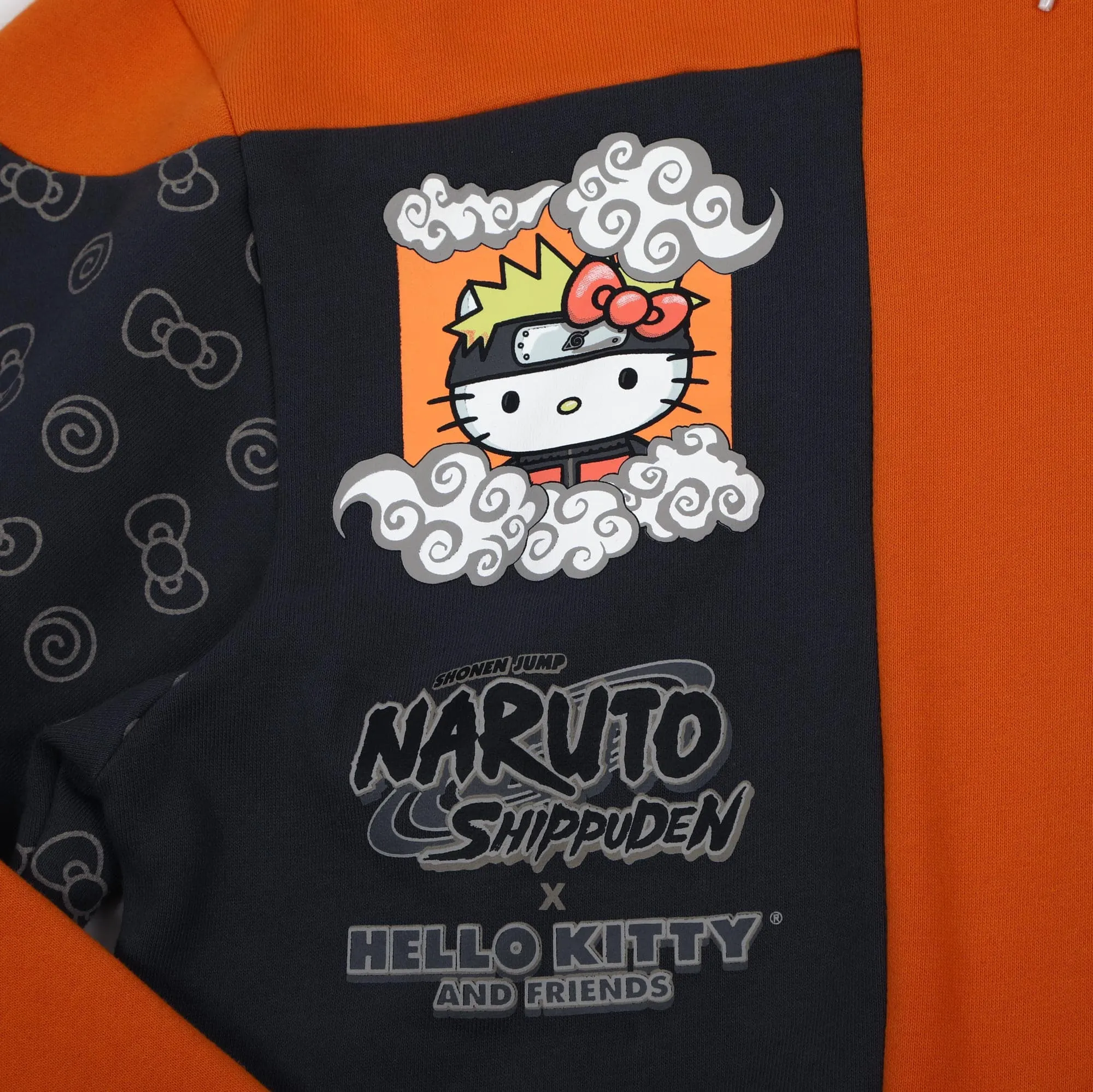 Hello Kitty x Naruto Patchwork Hoodie