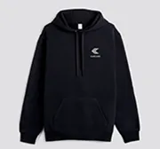 Hoodie Black with Off-White Logo