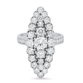 Jeanne D arc Marquise Cluster Ring