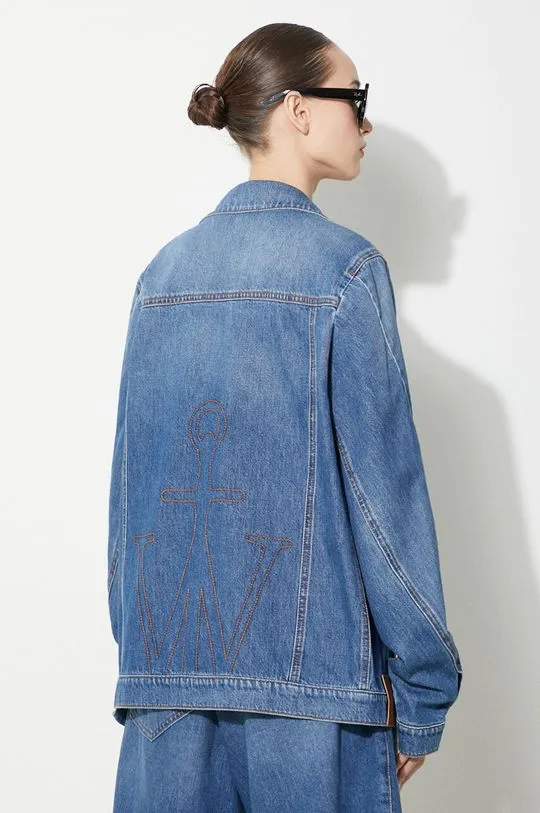 JW Anderson denim jacket Twisted Jacket women's blue color DJ0030.PG1164.804