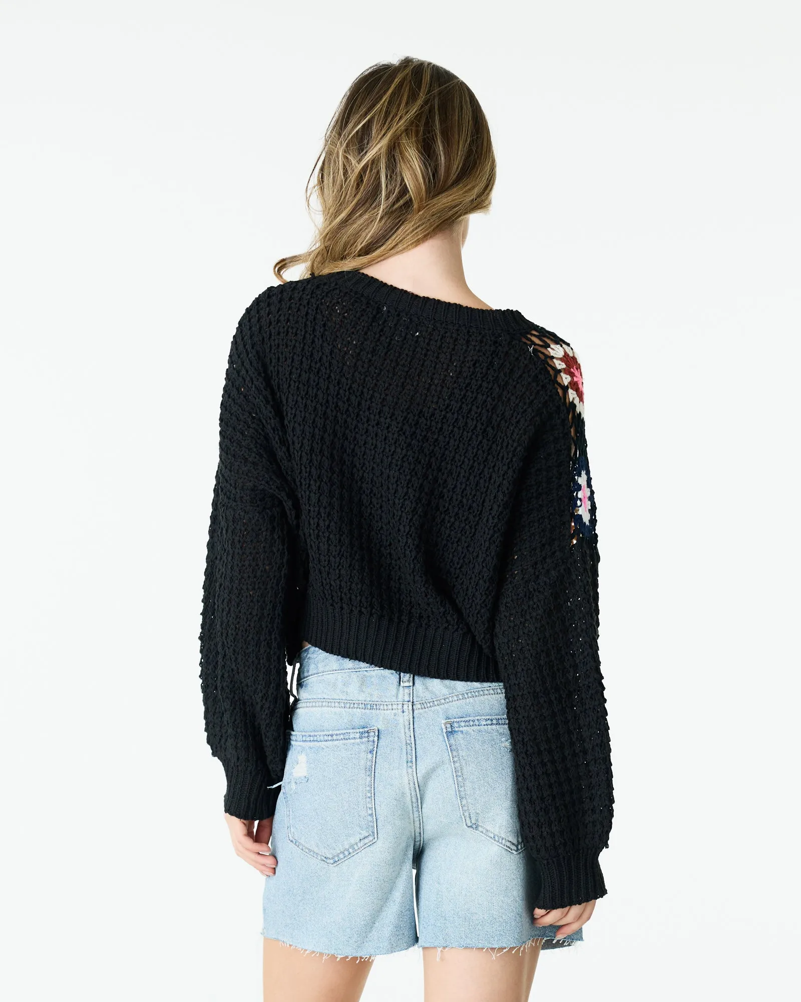 Kate Crochet Crop Sweater