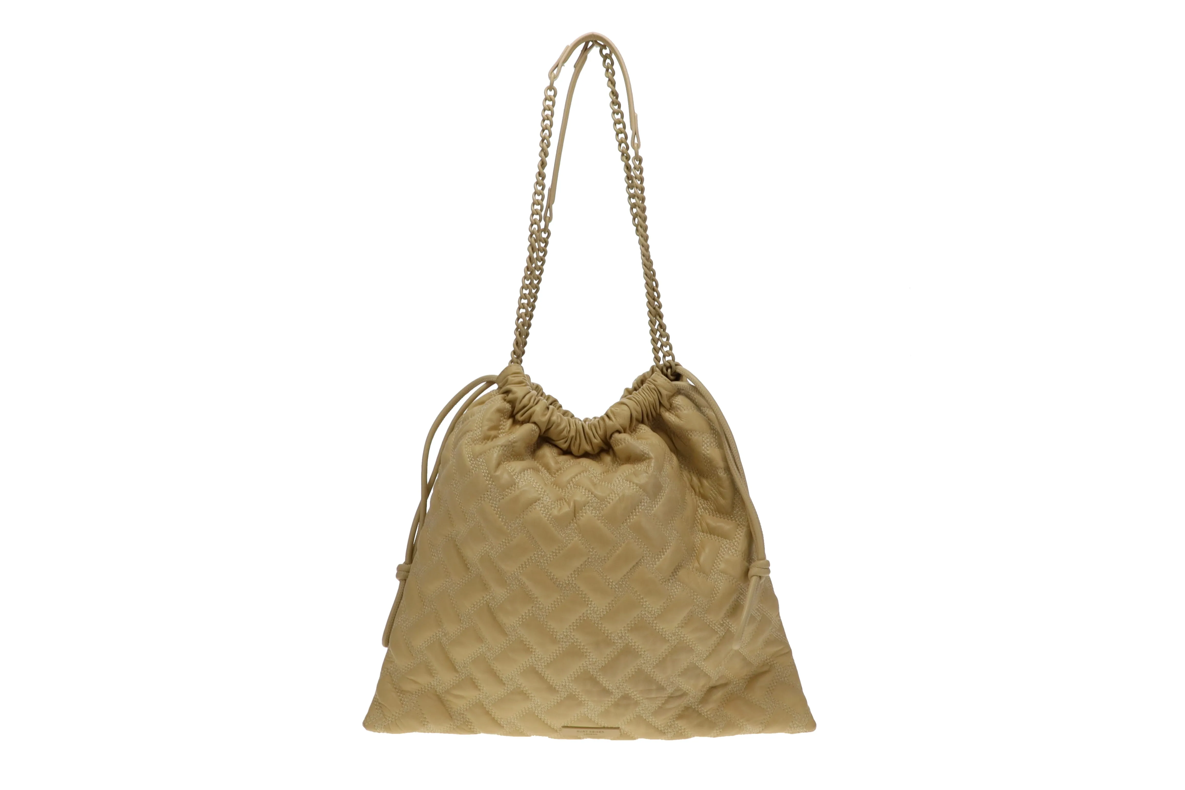 Kurt Geiger Cream Drench Kensington Drawstring Tote Bag